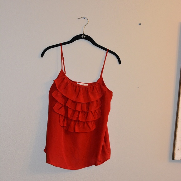 Red Ruffled Shirt - Picture 3 of 3